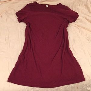 Red t-shirt dress